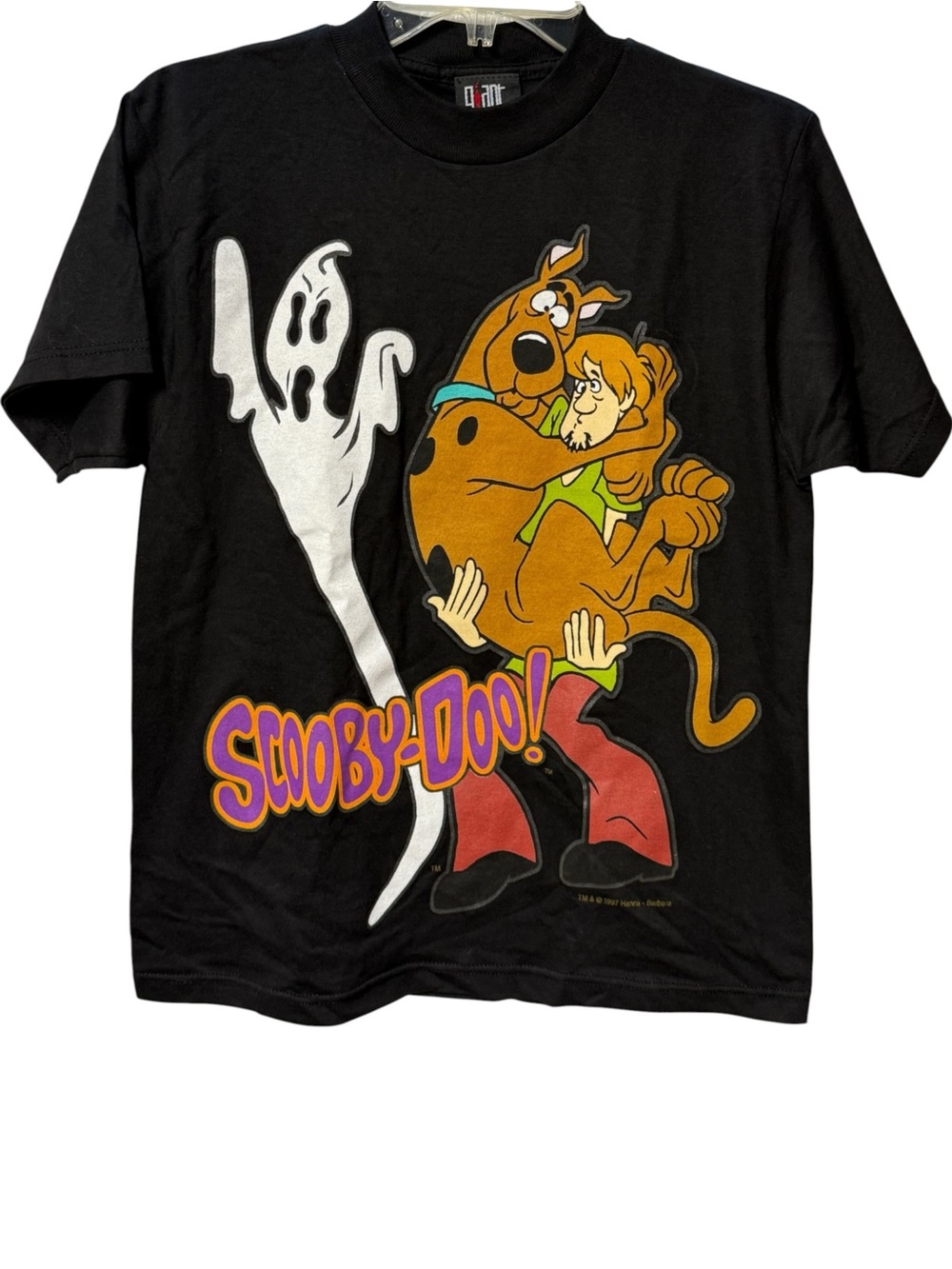 VTG Scooby-Doo Ghost Black Graphic T-Shirt